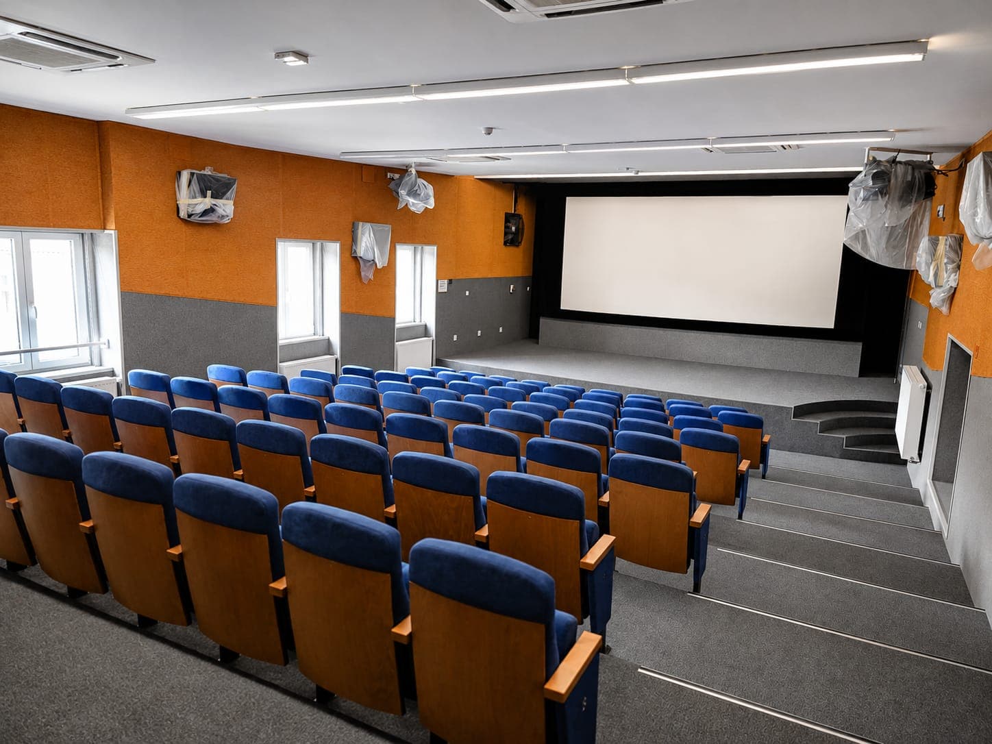 Kino Veľké Přílepy — kinosal s platnem