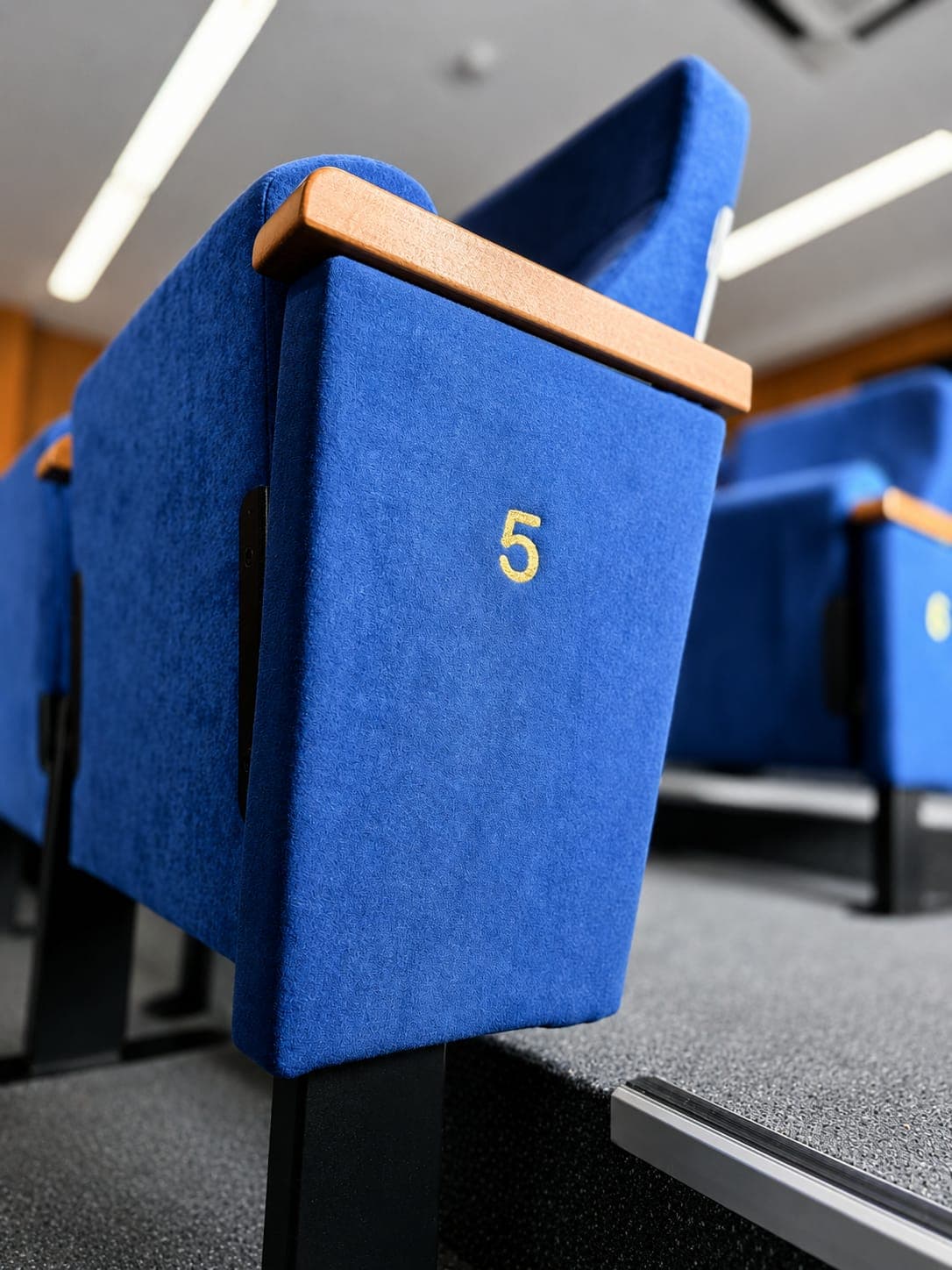 Velké Přílepy Cinema — kinokreslo cislovani