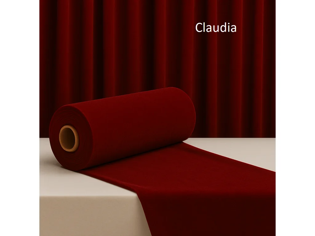 Schwer entflammbarer Samt 470 g — Claudia